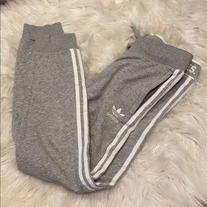 Adidas Trefoil Grey Joggers/ Sweat Pants